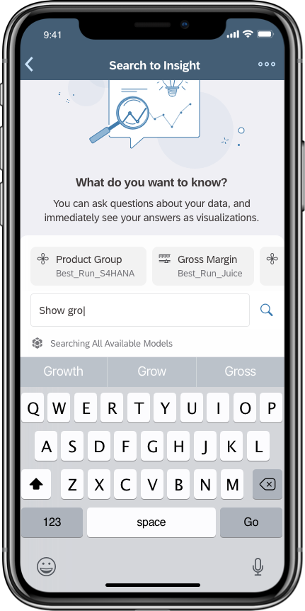 Search to insight mockup 2