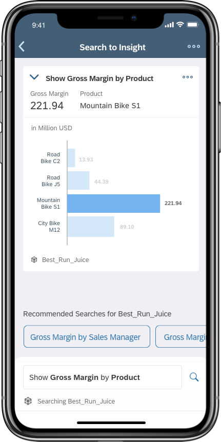 Search to insight mockup 3